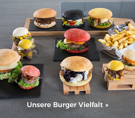 Entdecken Sie unser großes Burger-Sortiment