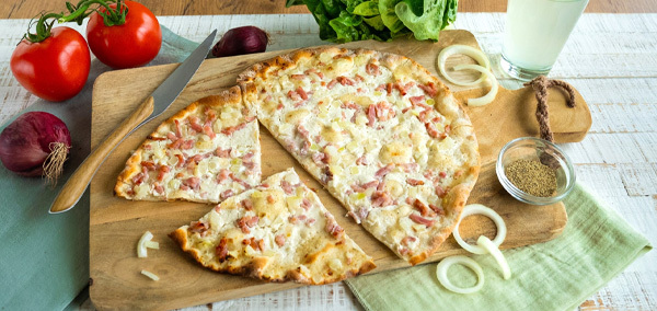 Flamm- und Zwiebelkuchen