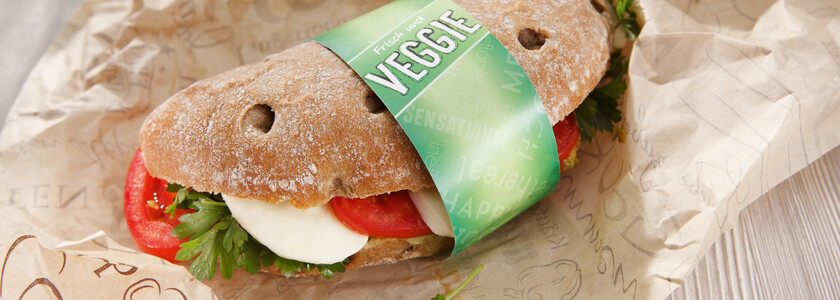 Sandwiches & Burger geschlossen verpackt