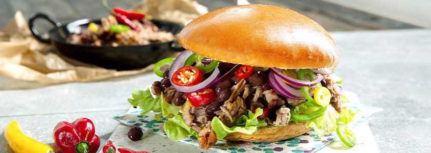 Burger mit Fleisch