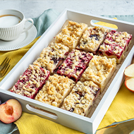 Bio Blechkuchen-Mischkarton, 3-fach sortiert