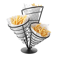 Pommestütenhalter, 3-fache Fassung