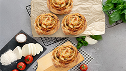 Champignonschnecke Zapiekanka