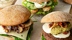 FF-Roggen Burger, geschnitten