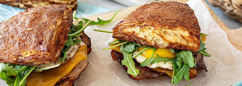 Ham & Cheese Laugensandwich