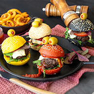 FF-Party Burger geschnitten, 4-fach sortiert