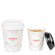 Coffee-to-go-Becher "FRISCH & fein", Branding möglich