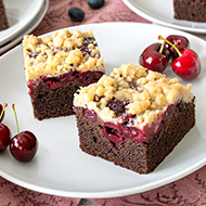 Kirsch-Kakao-Schnitte, vorportioniert