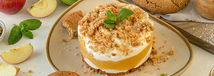 Cookie-Dessert Apfel-Zimttraum