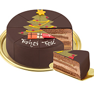 Weihnachtstorte "Bescherung", vorportioniert