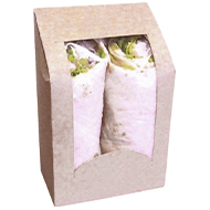 Kray Tortilla-Packung Sichtfenster, Branding möglich