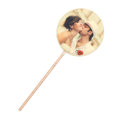 Schokoladenlolli mit Bild/Logo, weiß