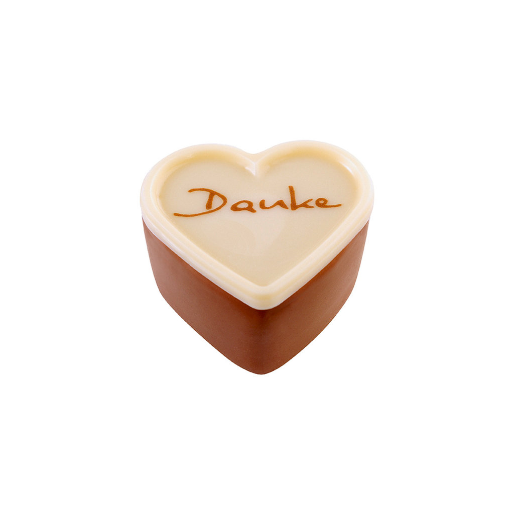 Nougat Herz-Praline "Danke"