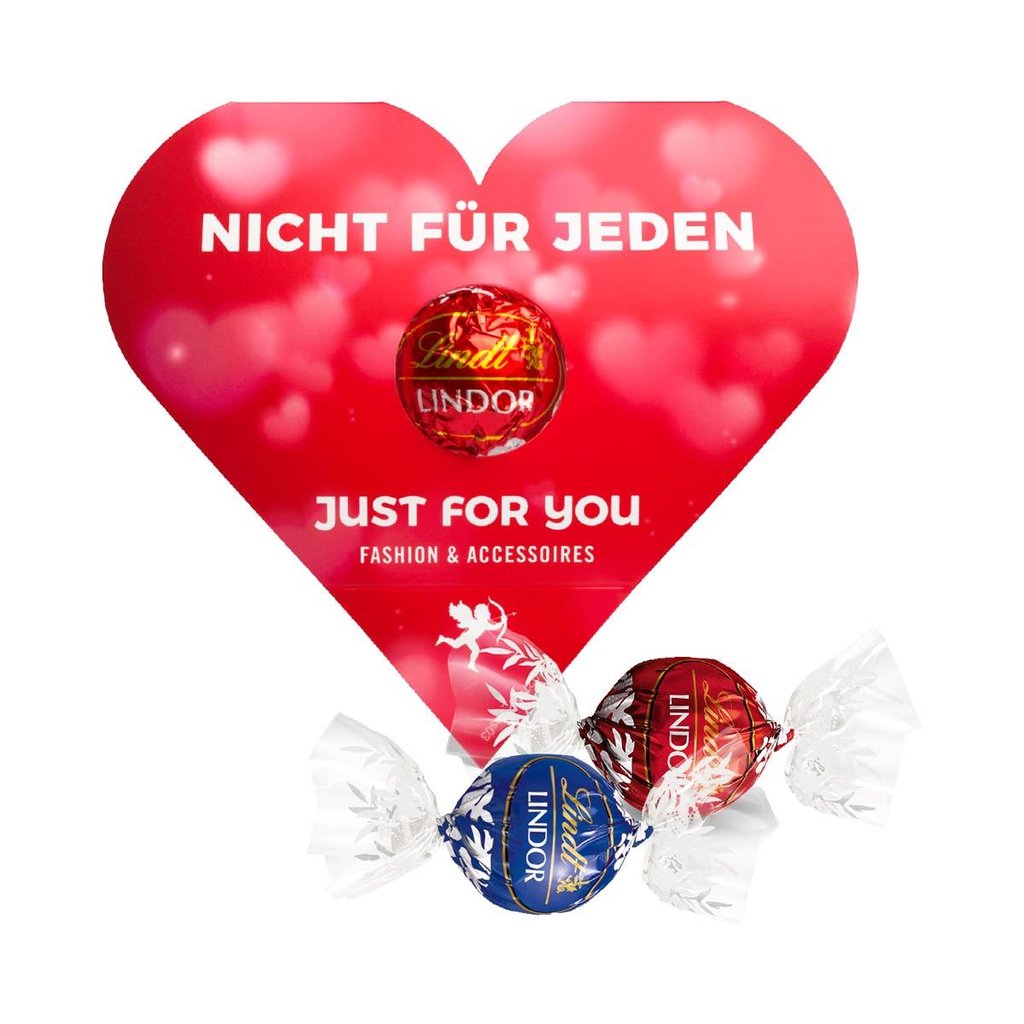 Individual-Lindorkugel in Kartonage "Herz"