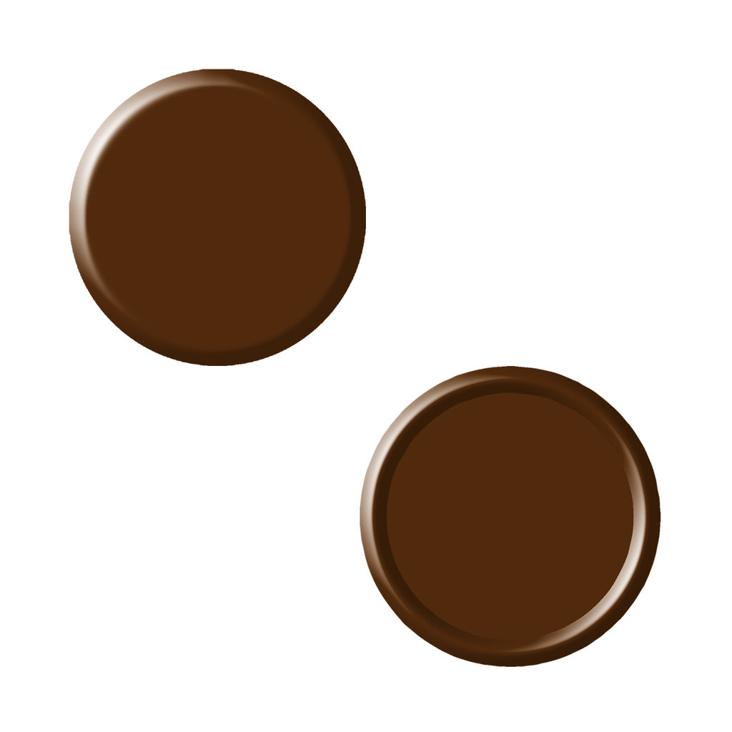 Individual-Schokoaufleger, rund