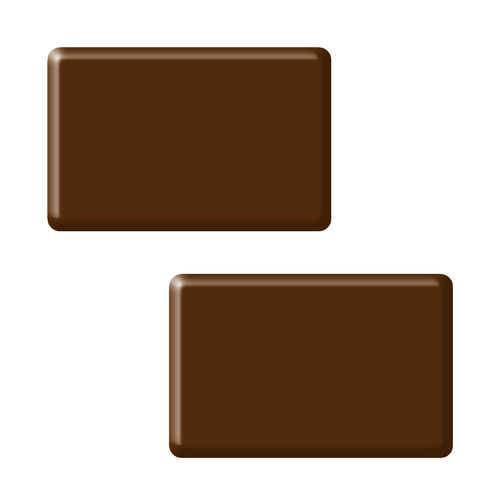 Individual-Schokoaufleger, rechteckig