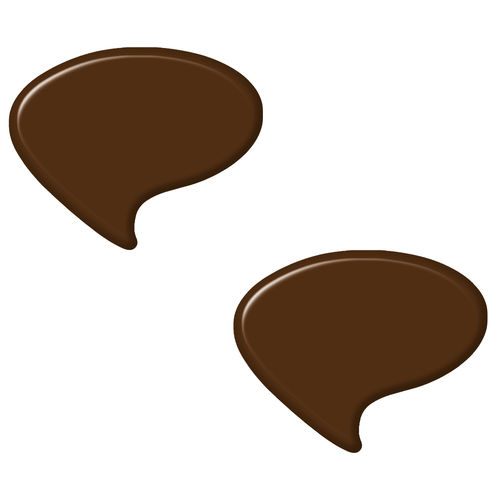 Individual-Schokoaufleger, Sprechblase