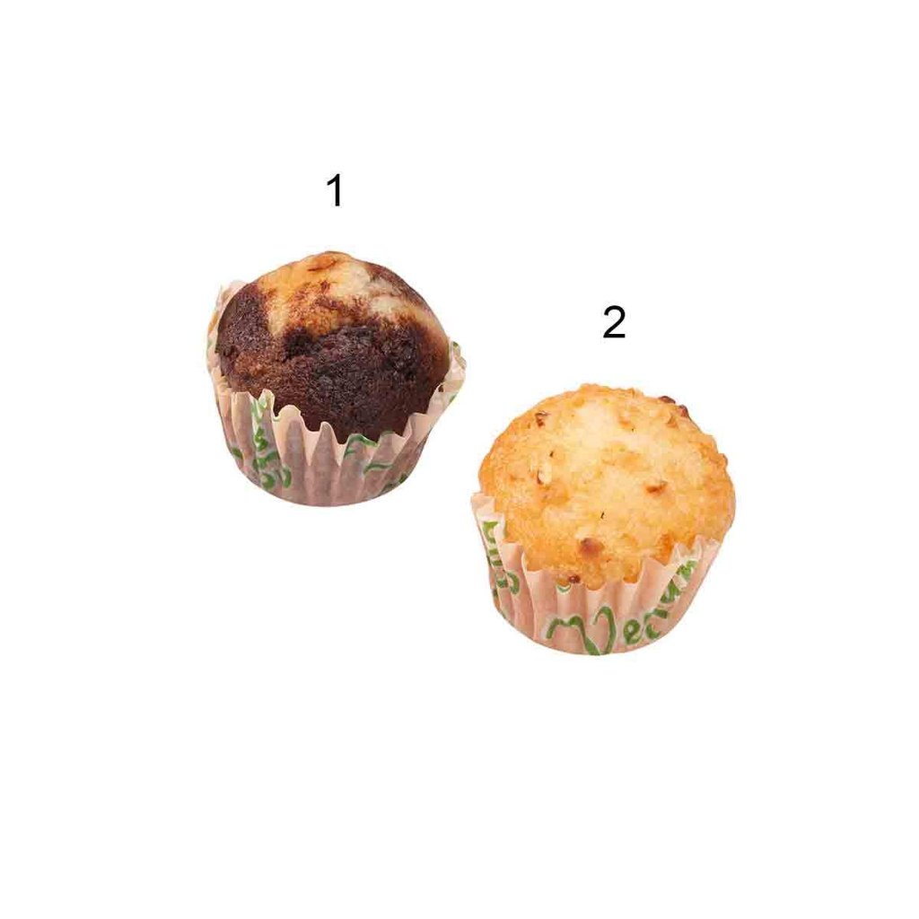 Mini Muffin Box, 2-fach sortiert