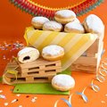 SG-Krapfen mit Himbeer-Johannisbeerfüllung, 65 g