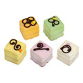 Bunte Petits Fours, 5-fach sortiert