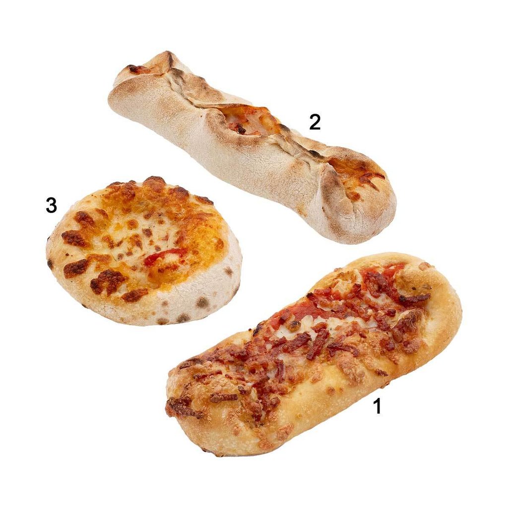 Pizza Snack Box, 3-fach sortiert