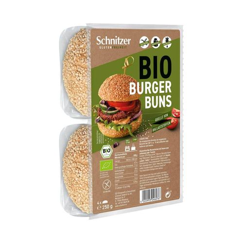 Schnitzer Bio Hamburger Buns, glutenfrei