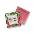Bio Schoko-Täfelchen "Hello & Welcome", Himbeere - 1