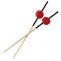 Holzspieße "Nippon", rot/schwarz, L 9,0 cm - 2