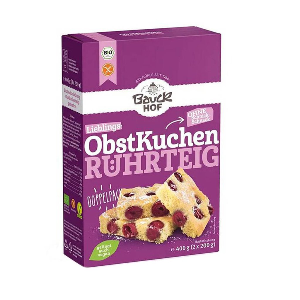 Bio Backmischung "Obstkuchenteig", glutenfrei