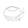 Burgerbox "FRISCH & fein", 12 x 12 x 7,6 cm - 2