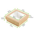 Multifoodbox mit Sichtfenster, 11,5x11,5x4 cm - 2