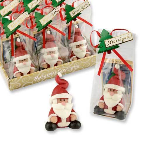 Marzipan-Nikolaus, im Display