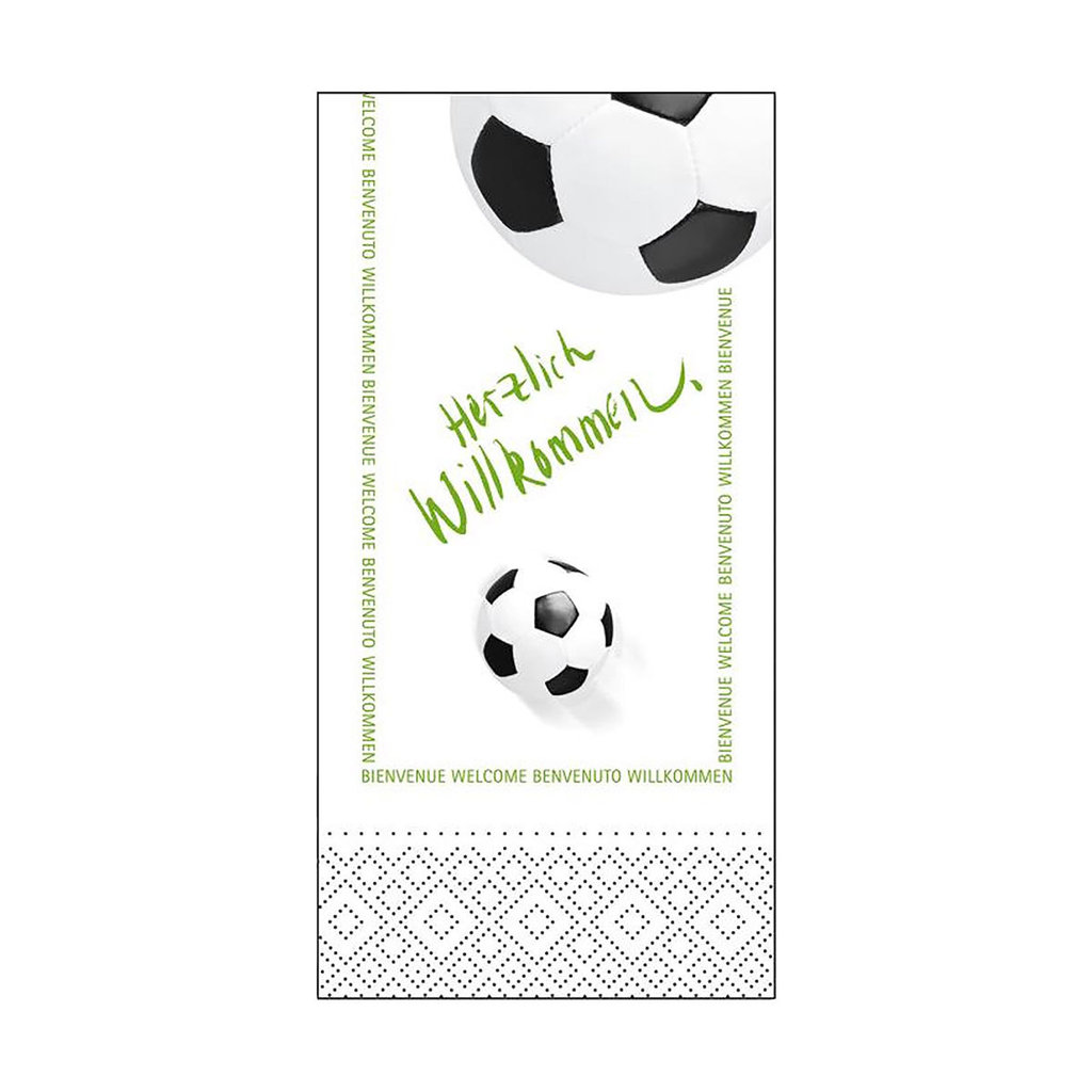 Zelltuchservietten "Fußball", 33x33cm, 3-lagig