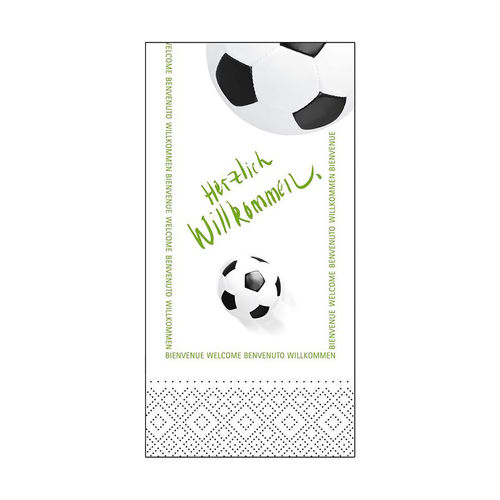 Zelltuchservietten "Fußball", 33x33cm, 3-lagig
