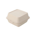 Mehrweg Burger Box, 16 x 15 x 10 cm, creme-weiß - 1