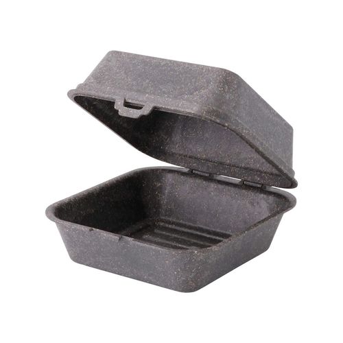 Mehrweg Burger Box, 16 x 15 x 10 cm, grau