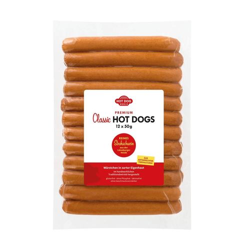 Hot Dog-Würstchen vom Strohschwein