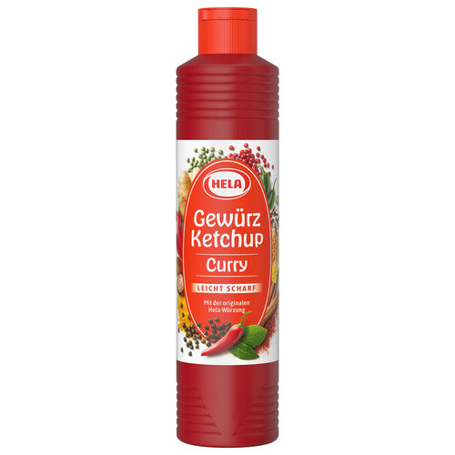 Hela Gewürz Ketchup Curry leicht scharf, 800 ml