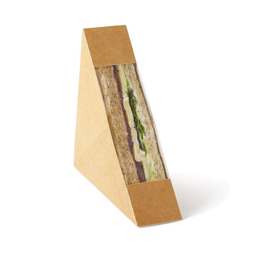 Sandwich Tray aus Kraftpapier, einfach