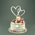 Cake-Topper "Doppelherz" Spiegel, Acryl - 1