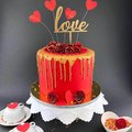 Zucker-Herzen, Rot - 1
