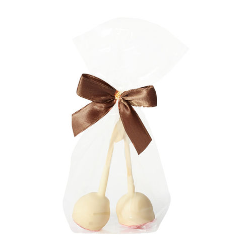 Pralinenlollies "Erdbeernougat", 28 g, 2 Stück
