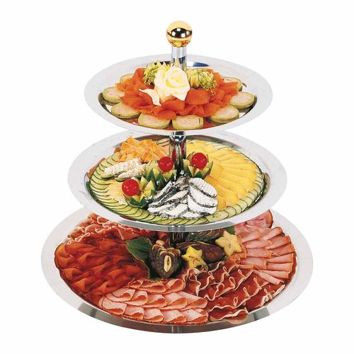 Buffet-Etagère, 3-stufig, flach