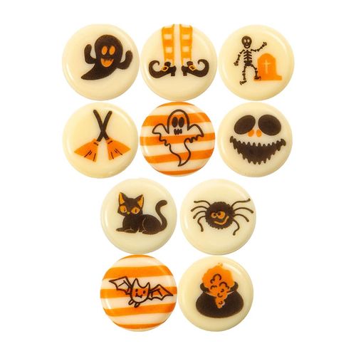 Schoko-Dekor "Spuky Halloween" sortiert