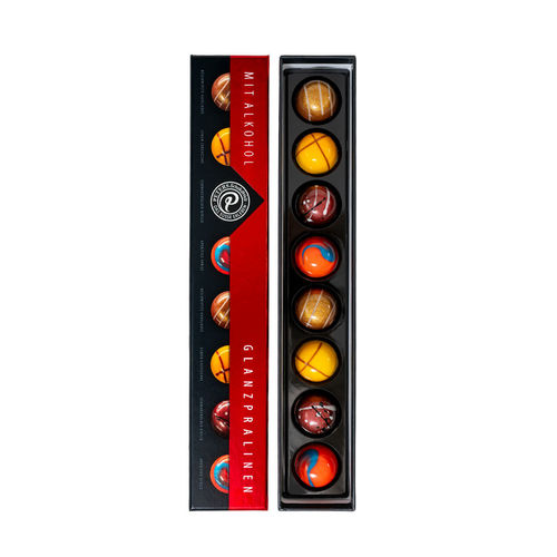 Glanzpralinenmischung mit Alkohol, 8 x 90g