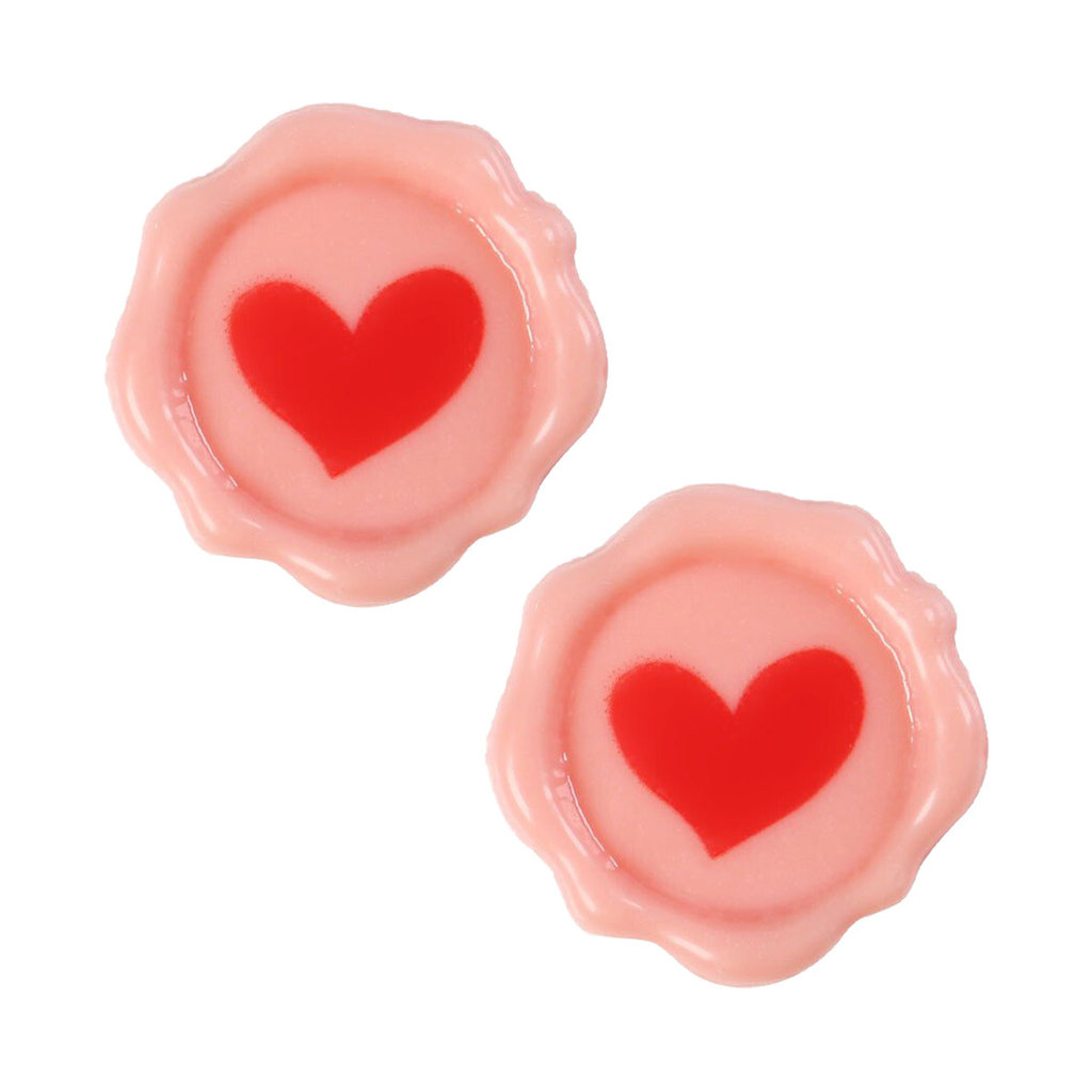 Schoko-Dekor "Siegel mit Herz"