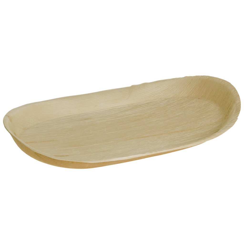 Palmblatt-Platte oval, 48 x 24 x 4 cm