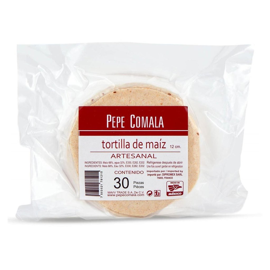 Weiße Maistortillas, Ø 12 cm, 500 g