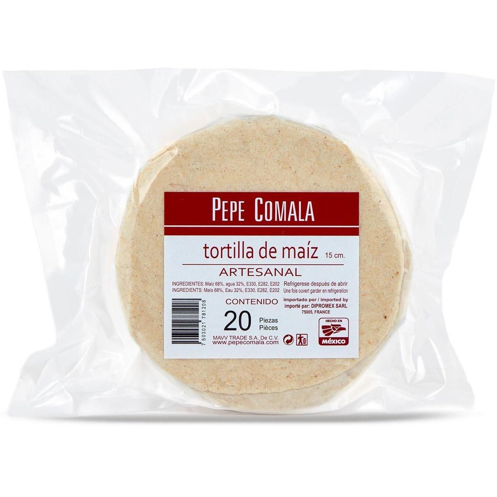 Weiße Maistortillas, Ø 15 cm, 500 g