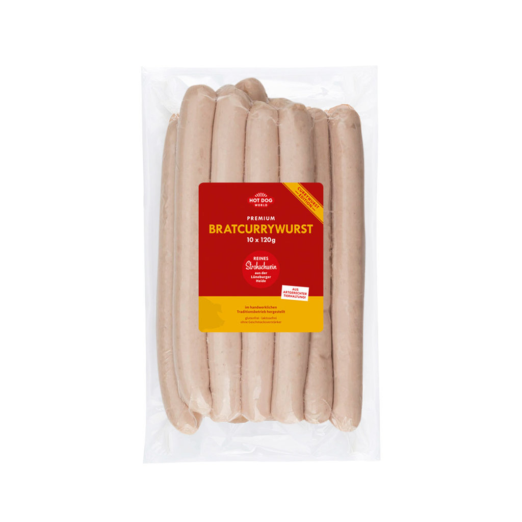 Bratcurrywurst vom Strohschwein